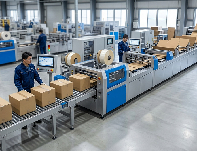 Production Capacity Upgrade: New High-Speed Automatic Box-Gluing Production Line Reduces Lead Times by 30%