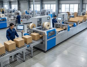 Production Capacity Upgrade New High-Speed Automatic Box-Gluing Production Line Reduces Lead Times by 30%