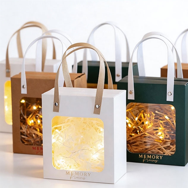 kraft paper bags with windows